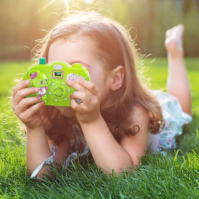 18Pcs Kids Toy Camera Set, 3 Color 6 Animal Patterns Viewfinder Camera Bulk for Goodie Bags Fillers Stuffers Return Gifts for Kids Toddlers Birthday Party Favors Age 1-3 3-5 Years Pretend Play Props