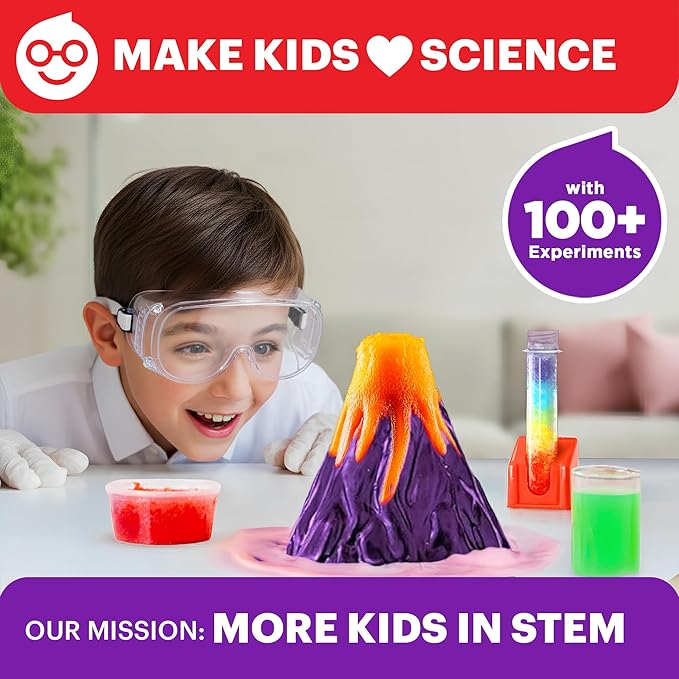 Doctor Jupiter Super Science Kit for Kids Ages 8-12 | Chemistry Set, STEM Toy with 100+ Experiments & Geyser Tube Ideas for Boys & Girls 8+ Years Old | Learning & Educational Projects