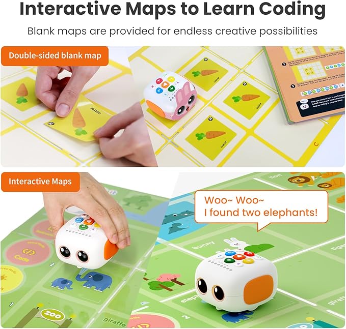 Tale-bot Pro Classroom Set Coding Robot for School Institution Kids 3-5, 6 TaleBot Pro Robots Included for School Supplies, STEM Educational Learning Toys for Kids to Learn Coding Basics