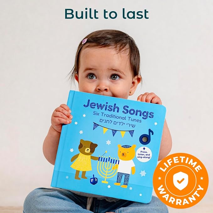Calis Books Jewish Sound Book - Hanukkah for Children, Celebrate Jewish Holidays with six Traditional Songs in Hebrew, Shabbat, Hanukkah, Rosh Hashanah, Purim, Passover