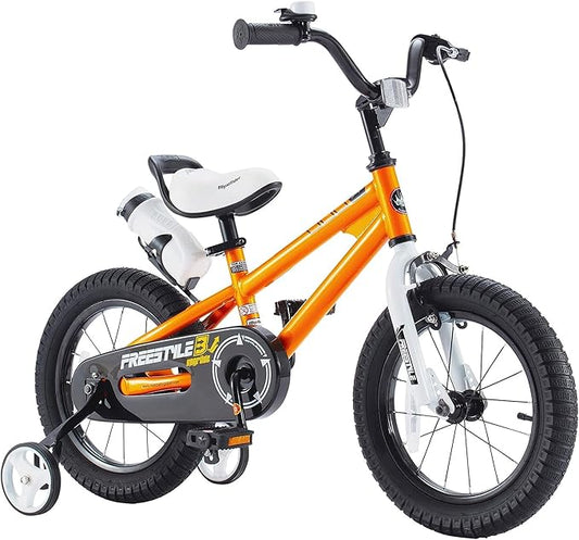 RoyalBaby Kids Bike Freestyle Classic & EZ Balance Pedal Switchable Bicycle, 12 14 16 18 Inch, 3-10 Years Toddler to Big Kids