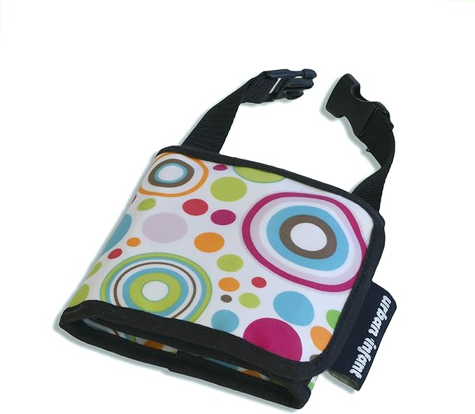 Urban Infant Kids Crayon Travel Case Carrier – Comes With Set of 10 Non-Toxic Crayons and Draw Booklet – Toddler Activity – Easy Wallet-Style Close and Clipping Handles - Planet