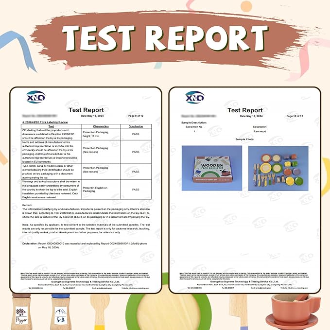 Wooden Play Dishes and Plates for Kids Kitchen Set Accessories for Toddlers 1-3 Cooking Toys Tea Cups for Kids Kitchen Birthday Gift for 3 4 5 Year Old Boys Girls