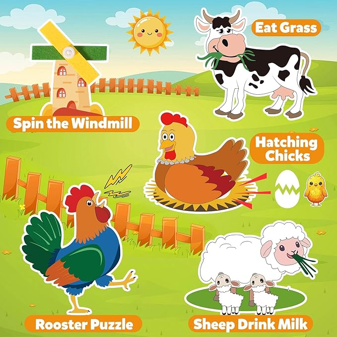 GOLIYEAN Montessori Busy Book for Toddlers 1-3, Busy Board Montessori Toys for 1-2 Year Old Boy Girl Birthday Gift, Educational Learning Sensory Activity Books, Quiet Book Travel Toys for Airplane Car