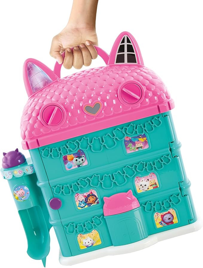 Canal Toys Gabby’s Dollhouse ™ Dough House! Have a cat-Tastic time Sculpting, molding, and Shaping Colorful Dough and Decoration Gabby’s Dough House! Easy Storage and Portability! Ages 4+