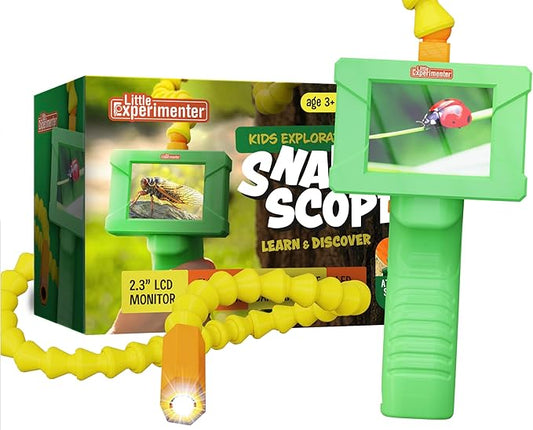 Borescope Snake Camera with Light for Kids, Outdoor Educational STEM Toys, Stocking Stuffer Gifts for 5 Year Old Boy, Nature Activities, for Boys, Girls Ages 4,6,7,8,9,10 Years Old