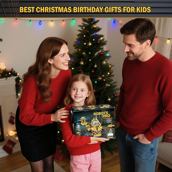 STEM Robot Building Kit for Kids Ages 8-16, 5 in 1 Robot Toys with APP & Remote Control, 269 PCS Programmable Engineering Building Blocks Birthday Gifts for Boys Girls Age 6 7 8 9 10 11 12+