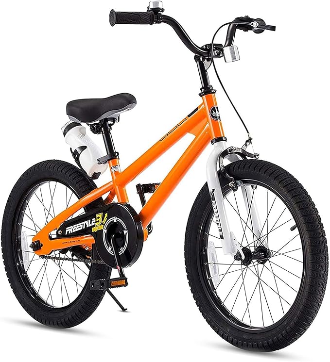 RoyalBaby Kids Bike Freestyle Classic & EZ Balance Pedal Switchable Bicycle, 12 14 16 18 Inch, 3-10 Years Toddler to Big Kids