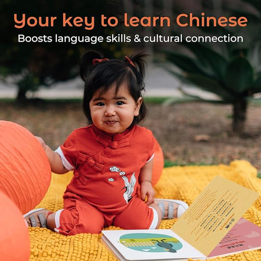 Cali's Books Chinese Nursery Rhymes Book - Sound Books for Toddlers 1-3. Chinese Baby Book - Music Toys for Bilingual Children with Lyrics & Translation