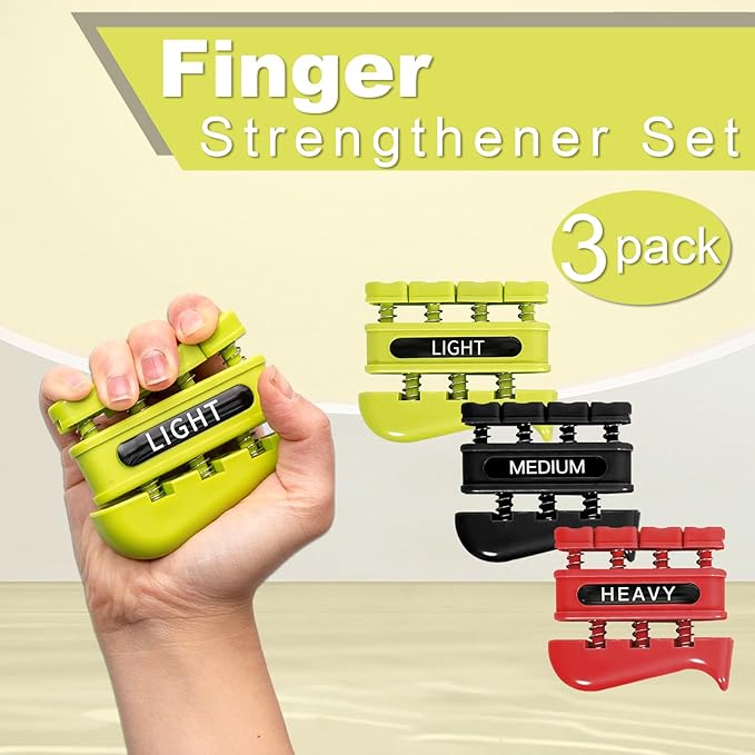 Grip Strength Trainer, Finger Strength Trainer for Grip Strength Training for Fingers, Wrists, and Hands for Home, Office, Gym, Climbing, Athletes, Musicians, and Therapy