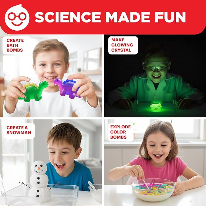 Doctor Jupiter Super Science Kit for Kids Ages 8-12 | Chemistry Set, STEM Toy with 100+ Experiments & Geyser Tube Ideas for Boys & Girls 8+ Years Old | Learning & Educational Projects