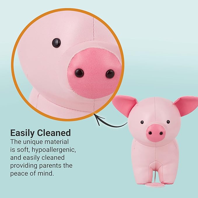 Little Big Friends Musical Baby Toy – Soft Plush Pull-String Cord Classical Toy for Baby & Toddlers | Soothing Stuffed Cuddly Animal Gift | Leon The Pig