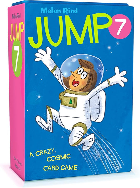 Melon Rind Jump 7, Math Game for Kids Learning Multiples of 7, Lively, Space-Themed Card Game, Quick, Fun Activity for Boosting Math Confidence, Easy to Learn, Ages 8+