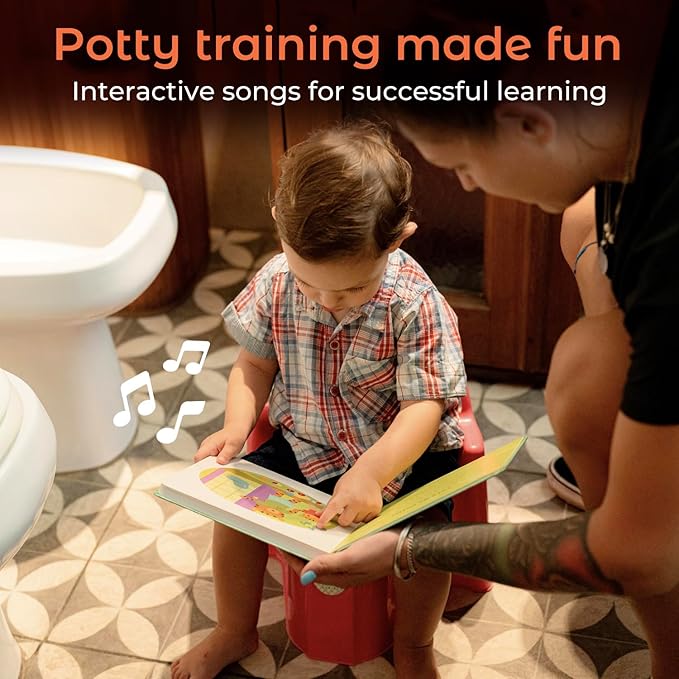Cali's Books Potty Training Book Toddlers 1-3 - Musical Kids Books, Interactive Baby Sound Book, Headphone Jack, Educational Song Learning Toys, Singing Music Toy Babies, Toddler Resources Activities