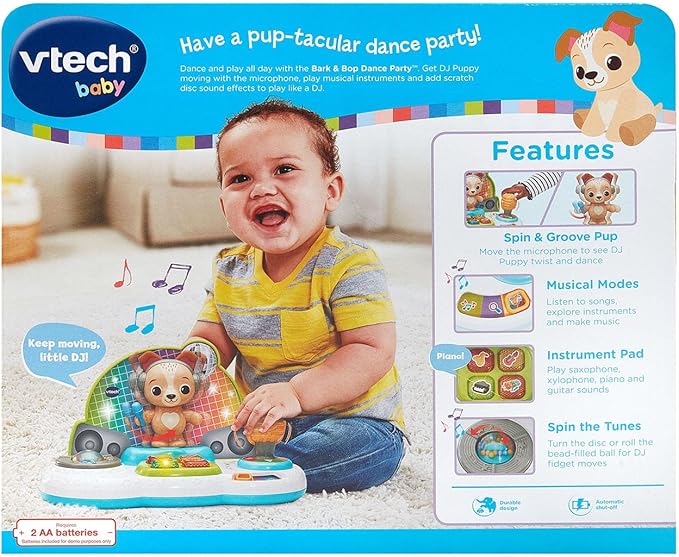 VTech Bark and Bop Dance Party Musical DJ Puppy Toy