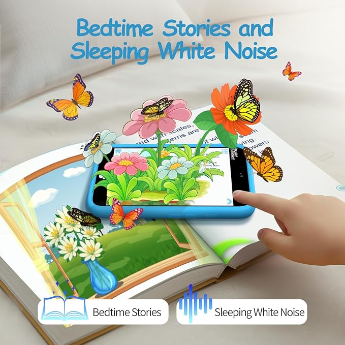 MOMILLA Kids Toys Smart Phone, Dual Camera with Stickers, 3.97" Touchscreen, 200+ Educational Puzzle Games, Learning Toys with Parental Control for Ages 3-8, Birthday Gift