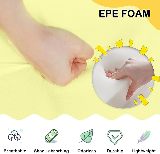 10 Piece Foam Climbing Blocks, Soft Climbing Toys for Toddlers, Lightweight Baby Climbing Gym, Indoor Baby Activity Play Set for Crawling Climbing and Sliding