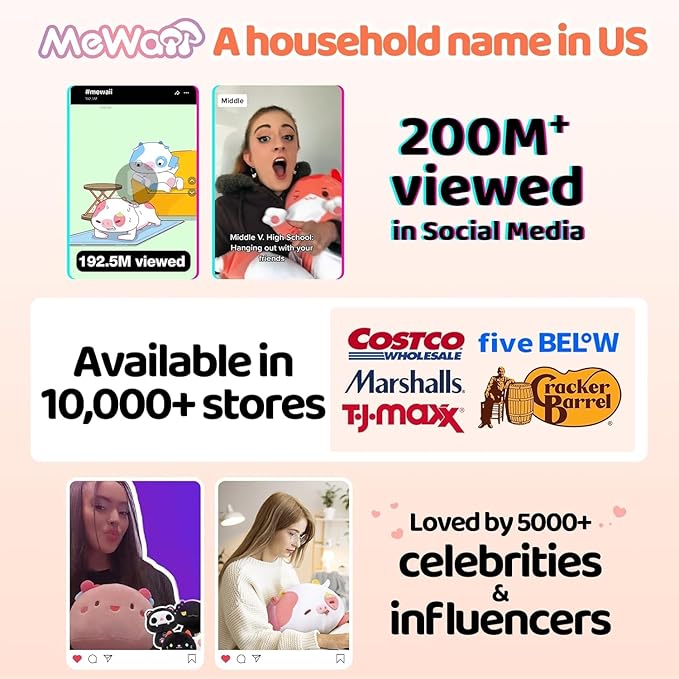 Mewaii Long Capybara Plush 5 Sizes, 120% Extra Filling Giant Plushness Kids Body Pillow, Kawaii Cute Capybara Stuffed Animals Plushies, Big Long Body Pillow Cat Plush Gift for Girls 20”