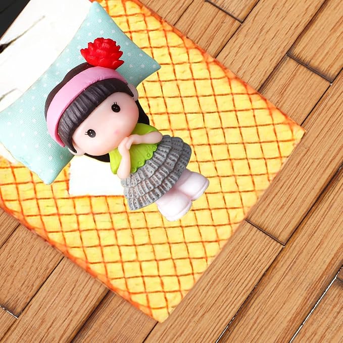 40 Pcs Miniature Dollhouse Flooring Light Brown Wood Floor Tiles for 1:12 Scale Dollhouse DIY Mini House Accessories