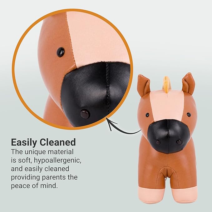 Little Big Friends Musical Baby Toy – Soft Plush Pull-String Cord Classical Toy for Baby & Toddlers | Soothing Stuffed Cuddly Animal Gift | Charles The Horse