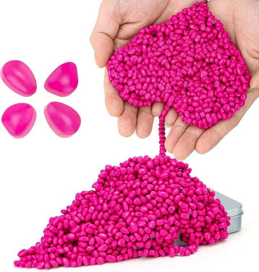 1000+ Original Ferrite Putty Rose Red, Fidget Toy Ferrite Stones for Stress Relief, Sensory Toy for Adults & Teens 14+, Holiday Stocking Stuffer, Ferrite Rocks Fidget Present for Office