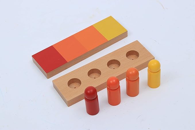 Adena Montessori Color Resemblance Sorting Task Color Tablets Sensorial Educational Tools Early Learning Toys