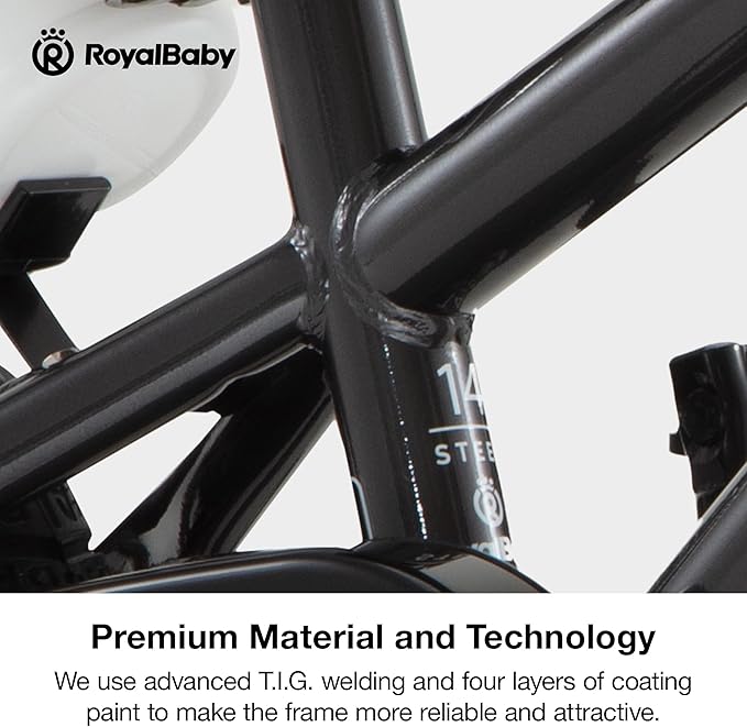 RoyalBaby Kids Bike Freestyle Classic & EZ Balance Pedal Switchable Bicycle, 12 14 16 18 Inch, 3-10 Years Toddler to Big Kids