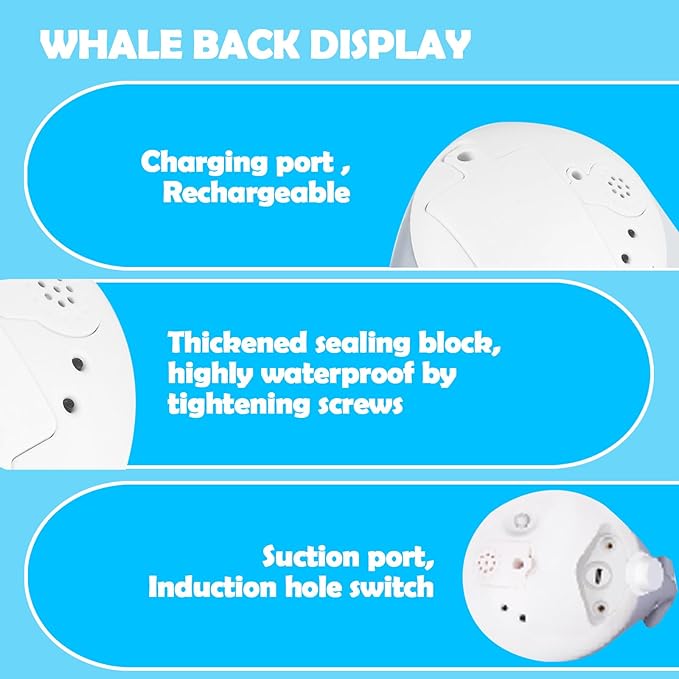 Whale Bath Toy, Baby Bath Toys Rechargeable Colorful Whale Sprinkler for Babys Toddlers Kids Boys or Girls