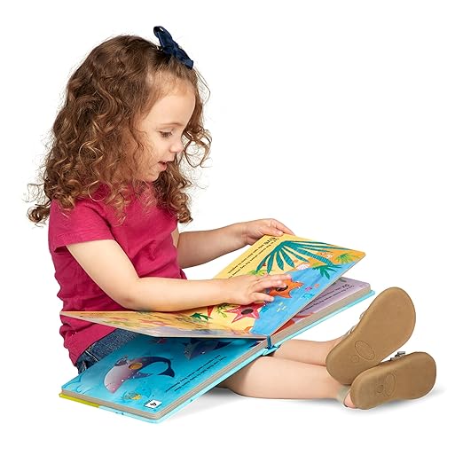 Melissa & Doug Poke-a-Dot! Who’s in the Ocean? Interactive Children's Board Book with Buttons to Pop, Educational Sensory Toy for Toddlers & Preschoolers Ages 3+ - FSC Certified