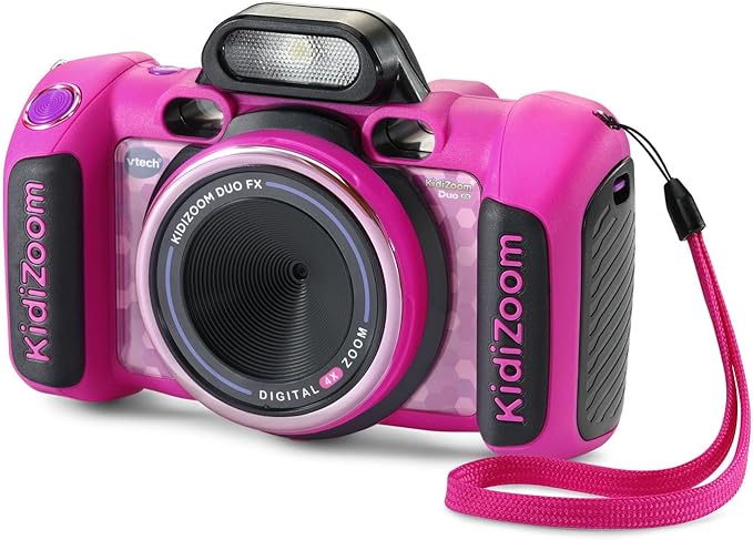 VTech KidiZoom Duo Camera FX Kids Digital Dual Cameras, Pink
