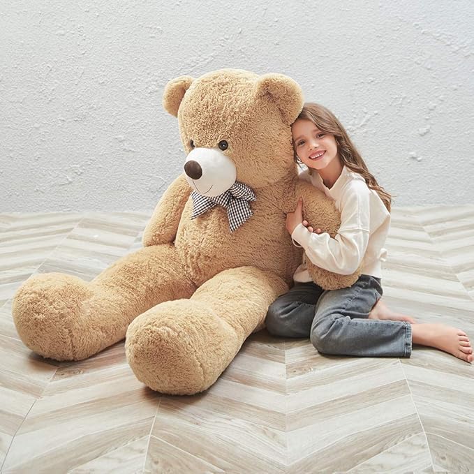 MaoGoLan Big Teddy Bear 55 inches Giant Bear Stuffed Animals Large Plushies Life Size Teddy for Children Adults