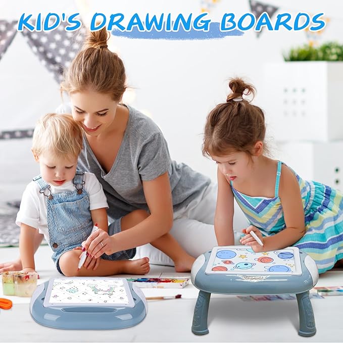 Toys for 1-2 Year Old Boys, Toddler Boy Toys with Magnetic Letters and Numbers, Learning and Educational Toys for 1 2 Year Old, Boys Birthday Christmas Gifts (Blue)