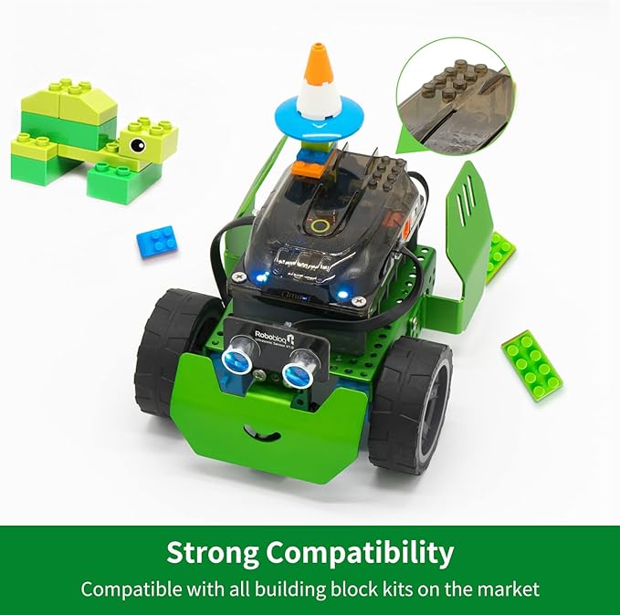 Robobloq Q-Scout STEM Projects for Kids Ages 8-12, Coding Robot, Learn Robotics, Electronics and Programming Based on Scratch, Arduino and Python, Learning & Education Toys, Gifts for Boys and Girls