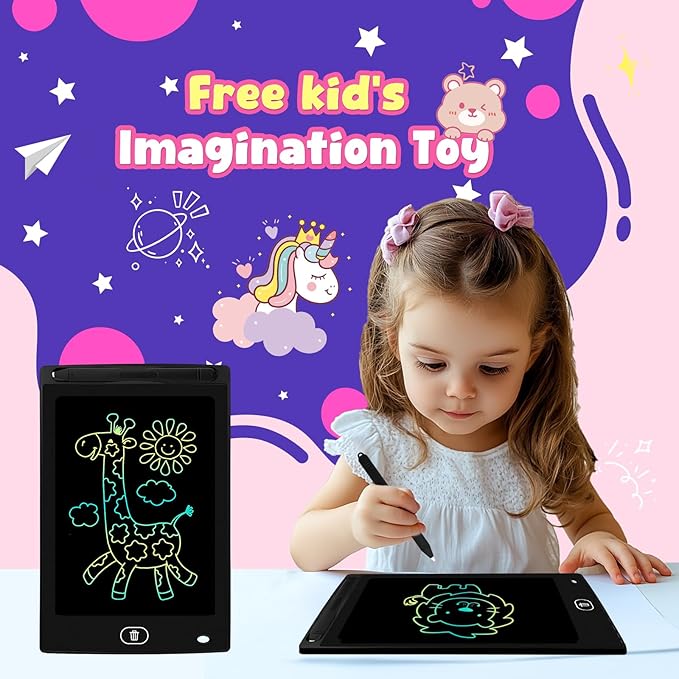 24 Pack 8.5 inch LCD Writing Tablet for Kids - Erasable and Reusable Toddler Doodle Board, Ideal Drawing Pad for Learning Toy for Ages 3-8,Gift for Girls Boys