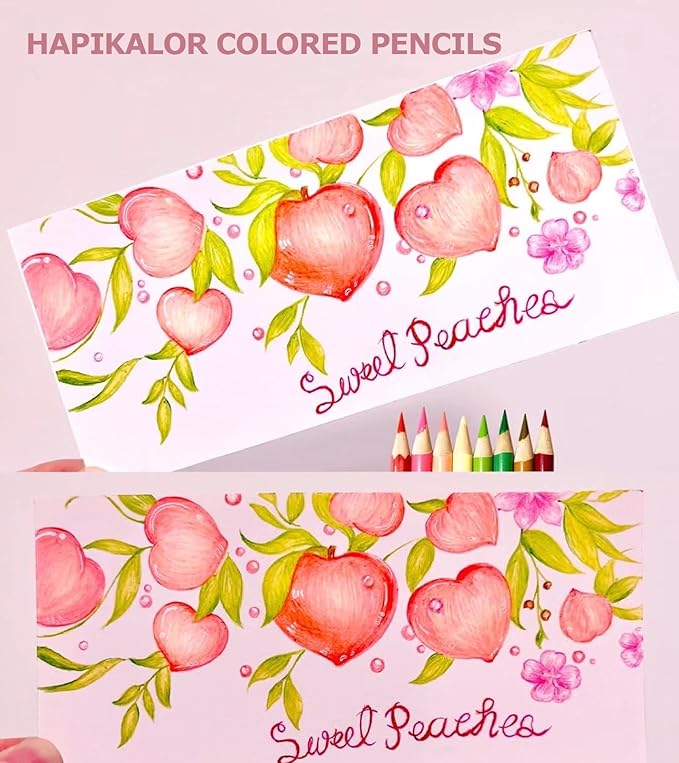 Hapikalor 72 Colored Pencils for Adult Coloring Books, Professional Coloring Pencils Set, Art Supplies for Drawing, Sketching, Gifts for Teens