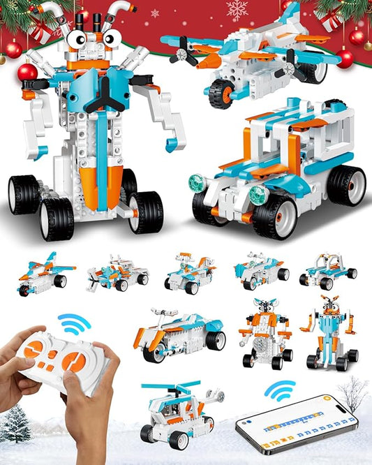 Robot Building Toys for Boys, 12-in-1 STEM Projects for Kids Ages 8-12