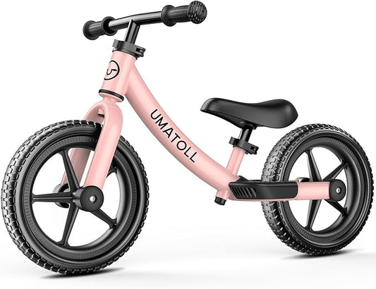 Umatoll Toddler Balance Bike 2 Year Old, Kids Bike Toy for 18 Months to 5 Years Old, Tool-Free Adjustment, Birthday Gifts for 2-3 Boys Girls, No Pedal