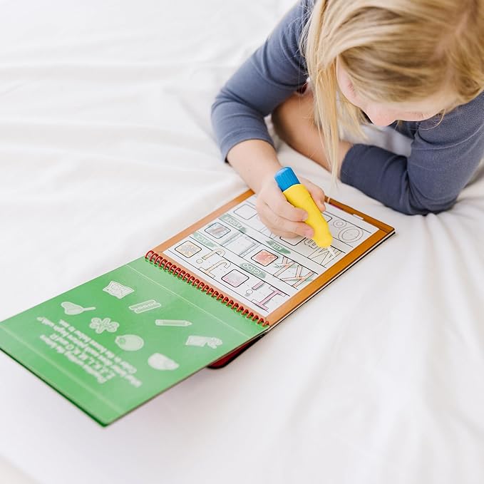 Melissa & Doug On The Go Water Wow! Mess Free Coloring Book, Reusable Water-Reveal Activity Pad, Alphabet, Travel Toys, Party Favors, for Toddlers & Kids Ages 3+ - FSC Certified