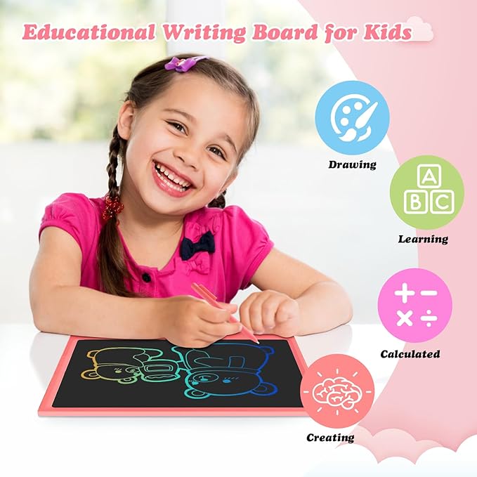 LCD Writing Tablet Kids Toys -15 Inch Toddler Toys Learning Drawing Pad Toys for 3 4 5 6 7 8 Years Boys Girls Birthday Christmas Easter Thanksgiving Gift Creative Doodle Board