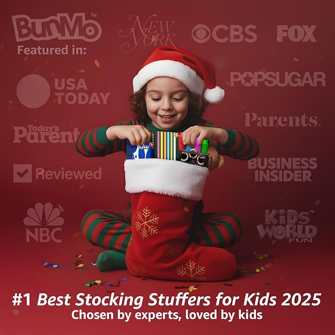 BUNMO Stocking Stuffers for Kids - Stretchy Sensory Strings - Sensory Toys for Kids - Stocking Stuffers for Boys and Girls - Hours of Fun - Suction - 6 Pack
