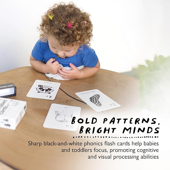 Wee Gallery Educational Flashcards for Babies, Double Sided Black and White Learning Flash cards, Nature Number Cards for Visual Stimulation and Cognitive Development of Infants and Toddlers
