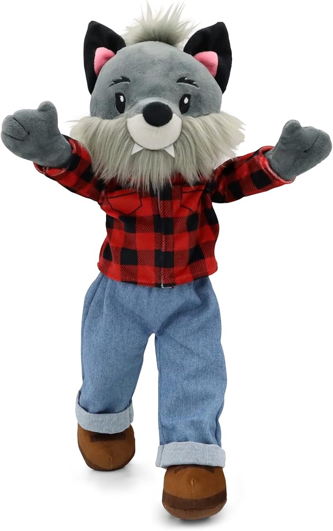 Plushible Soft Baby Doll, 18 Inch Werewolf - Plush Rag Doll with 2 Clothing Sets, My First Plush Toy for Girls, Boys & Infants, Soft Baby Stuffed Toy, Adorable Companion for 1 Year Old & Up