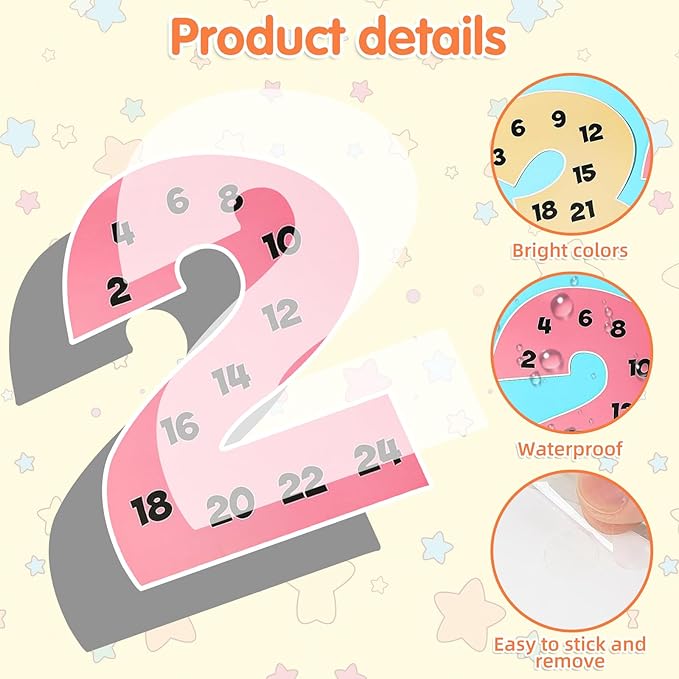 WANYISHUN 12 PCS Multiplication Chart Posters for Kids, Number Multiplication Posters from 1 to 12, Math Classroom Decor Skip Counting Chart, For Home, Classroom & Educational Learning Activities