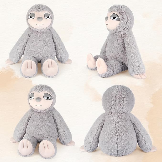 Huge Sloth Stuffed Animal 30", Jumbo Soft Sloth Stuffed Animals, Big Plushies for Stress Relief & Sleep Aid, Cuddly Giant Plush Gifts for Kids Adults
