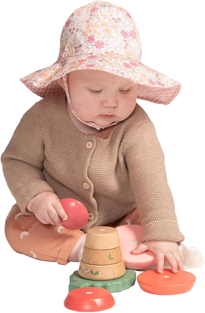 Manhattan Toy Folklore Fun-gi Magnetic Wooden Toadstool Shaped Stacking Toy for Babies 12 Months and Up