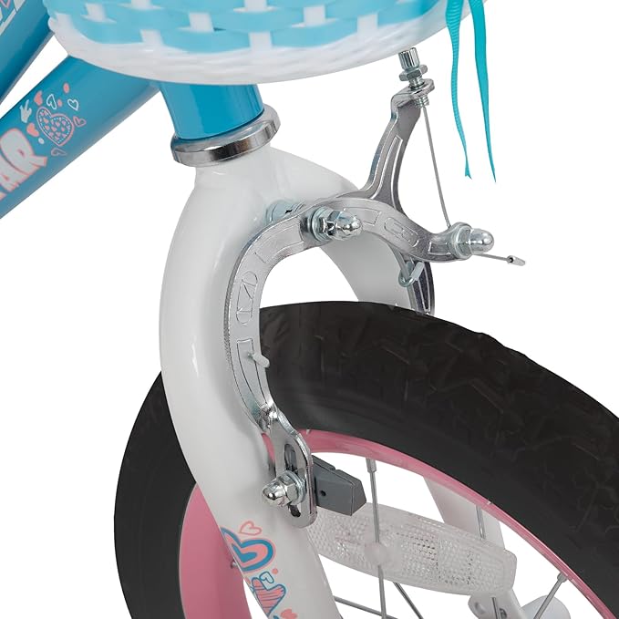 JOYSTAR Angel Girls Bike for Toddlers and Kids Ages 2-13 Years Old, 12 14 16 18 20 Inch Kids Bike with Training Wheels & Basket, 20 24 Inch Girls Bicycle with Handbrake & Kickstand