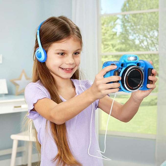 VTech KidiZoom Duo Camera FX Kids Digital Dual Cameras, Blue