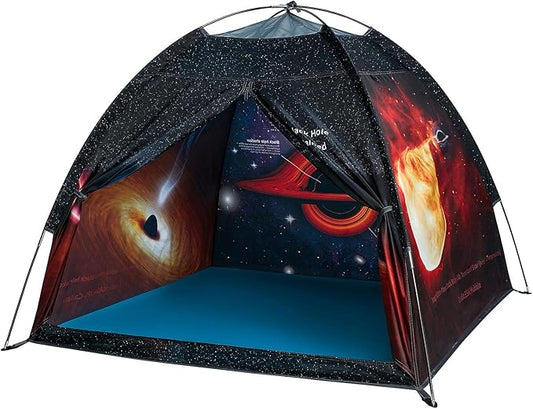 Play Tent for Boys and Girls- Space Shuttle Atlantis with Hubble Dome Tent for Kids Gift- ToddlerPop Up Tent Playhouse for Indoor Imaginative and Physical Play- 47" x 47" x 43" (Black)