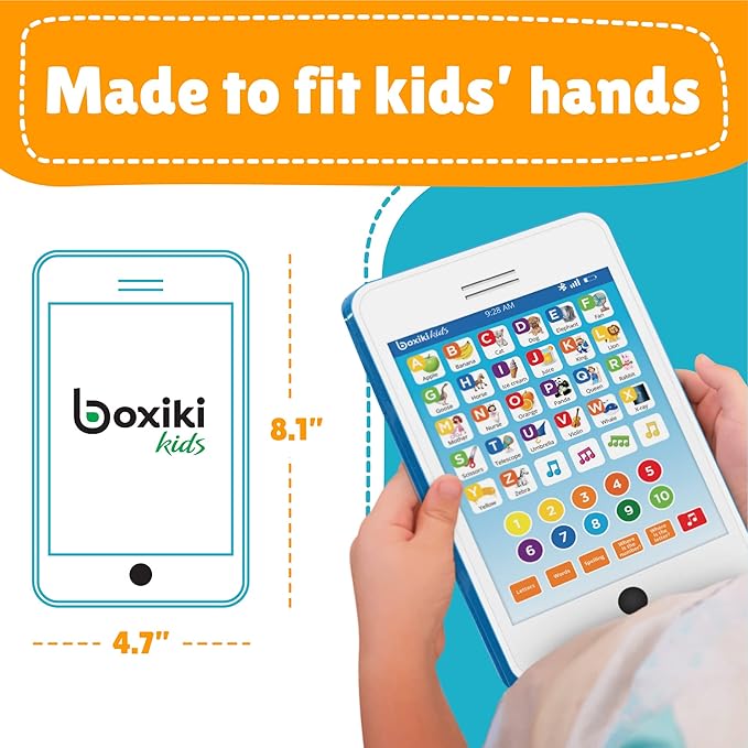 6-in-1 Kids Phone Toy: Educational Toys for Toddlers 1-3, Learning Tablet for 4 Year Old Boys & Girls, Kids Laptop, Tablet for Toddlers - Ideal Educational for 4+ Years (White/Blue)