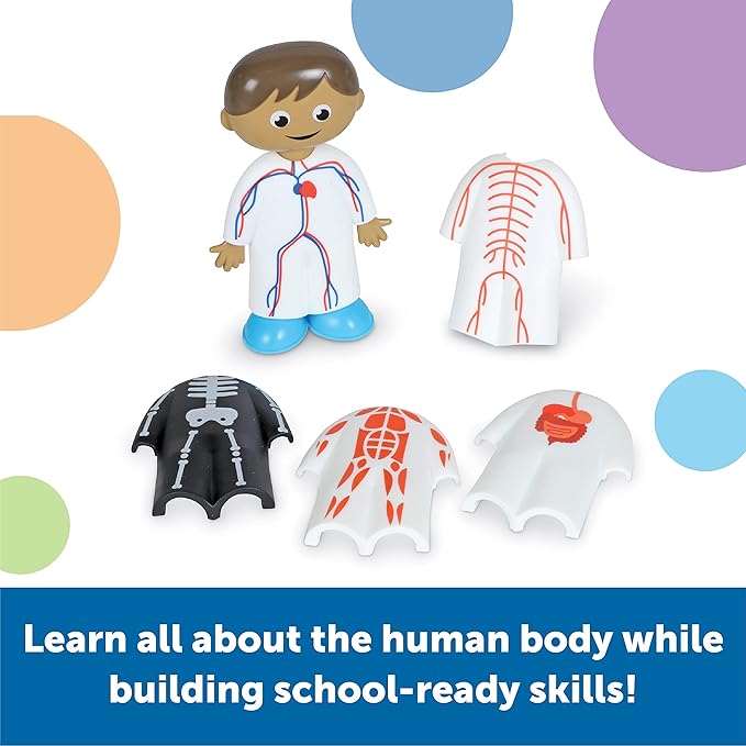 Learning Resources Skill Builders! Human Body Activity Set - Anatomy and Science Classroom Must Haves, STEM Study Tools, Back to School Kits, Homeschool Gifts for Students